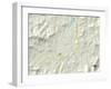 Political Map of Franklin, NC-null-Framed Art Print