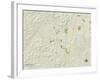 Political Map of Franklin, TN-null-Framed Art Print