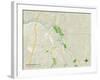 Political Map of Fredericksburg, VA-null-Framed Art Print