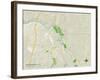 Political Map of Fredericksburg, VA-null-Framed Art Print