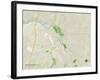 Political Map of Fredericksburg, VA-null-Framed Art Print