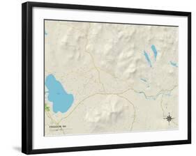 Political Map of Freedom, NH-null-Framed Art Print