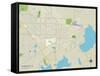 Political Map of Gainesville, FL-null-Framed Stretched Canvas