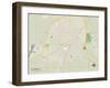 Political Map of Galesburg, IL-null-Framed Art Print