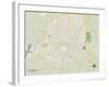 Political Map of Galesburg, IL-null-Framed Art Print