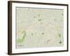 Political Map of Gastonia, NC-null-Framed Art Print