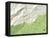 Political Map of Gatlinburg, TN-null-Framed Stretched Canvas