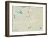 Political Map of Georgetown, TX-null-Framed Art Print