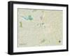 Political Map of Georgetown, TX-null-Framed Art Print