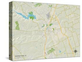 Political Map of Georgetown, TX-null-Stretched Canvas