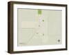 Political Map of Gibson City, IL-null-Framed Art Print