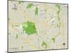 Political Map of Glendale, CA-null-Mounted Art Print