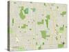 Political Map of Glenview, IL-null-Stretched Canvas