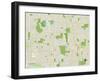 Political Map of Glenview, IL-null-Framed Art Print