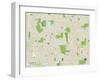 Political Map of Glenview, IL-null-Framed Art Print