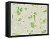 Political Map of Glenview, IL-null-Framed Stretched Canvas