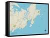 Political Map of Gloucester, MA-null-Framed Stretched Canvas