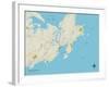 Political Map of Gloucester, MA-null-Framed Art Print