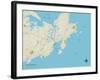 Political Map of Gloucester, MA-null-Framed Art Print