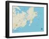 Political Map of Gloucester, MA-null-Framed Art Print