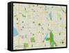 Political Map of Golden Valley, MN-null-Framed Stretched Canvas