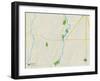 Political Map of Grafton, WI-null-Framed Art Print
