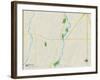 Political Map of Grafton, WI-null-Framed Art Print