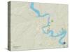 Political Map of Granbury, TX-null-Stretched Canvas