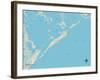 Political Map of Grand Isle, LA-null-Framed Art Print