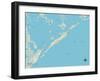 Political Map of Grand Isle, LA-null-Framed Art Print