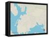 Political Map of Granite Shoals, TX-null-Framed Stretched Canvas