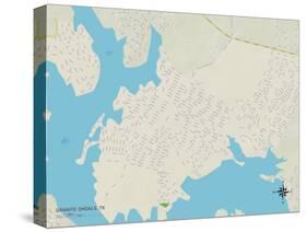 Political Map of Granite Shoals, TX-null-Stretched Canvas