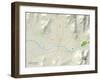 Political Map of Grants Pass, OR-null-Framed Art Print