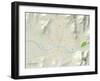 Political Map of Grants Pass, OR-null-Framed Art Print