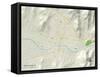 Political Map of Grants Pass, OR-null-Framed Stretched Canvas