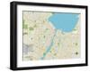 Political Map of Green Bay, WI-null-Framed Art Print