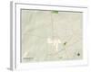 Political Map of Greencastle, IN-null-Framed Art Print