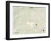 Political Map of Greencastle, IN-null-Framed Art Print