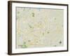 Political Map of Greensboro, NC-null-Framed Art Print