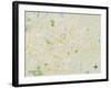 Political Map of Greensboro, NC-null-Framed Art Print