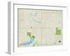 Political Map of Greenville, MI-null-Framed Art Print