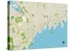 Political Map of Greenwich, CT-null-Stretched Canvas