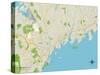 Political Map of Greenwich, CT-null-Stretched Canvas