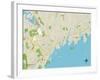 Political Map of Greenwich, CT-null-Framed Art Print