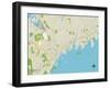 Political Map of Greenwich, CT-null-Framed Art Print