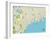 Political Map of Greenwich, CT-null-Framed Art Print