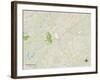 Political Map of Greenwood, SC-null-Framed Art Print