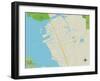 Political Map of Grove City, FL-null-Framed Art Print