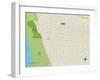 Political Map of Grover Beach, CA-null-Framed Art Print