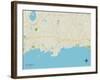 Political Map of Guilford, CT-null-Framed Art Print